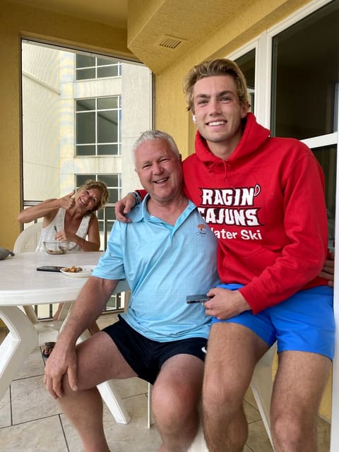 Ken and grandson Sean at the lake