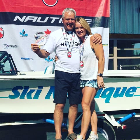 Ken and Kristy with medals